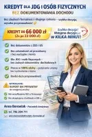 KREDYT DLA JDG I OSÓB FIZYCZNYCH BEZ DOKUMENTOWANIA DOCHODU!