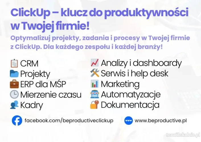 Konsultant ClickUp wdrożenie CRM i zarządzanie projektami