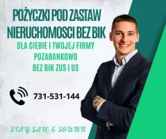 Szybka prywatna pożyczka pod hipoteke noieruchomosci nawet na 100 msc