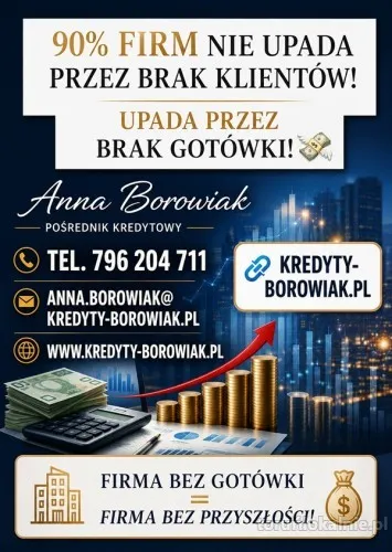 Firma nie bankrutuje przez brak klientów. Bankrutuje przez brak gotówki.