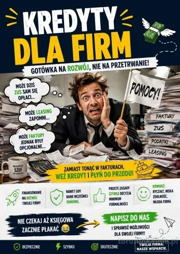 ZDOLNOŚĆ KREDYTOWA LEŻY? SPRAWDŹ INNE OPCJE! FINANSOWANIE DLA FIRM