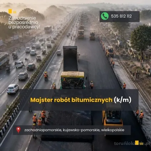Majster robót bitumicznych m/k