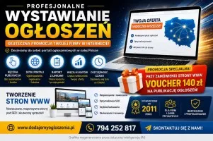 Profesjonalna promocja ogłoszeń internetowych + Tanie strony Internetowe