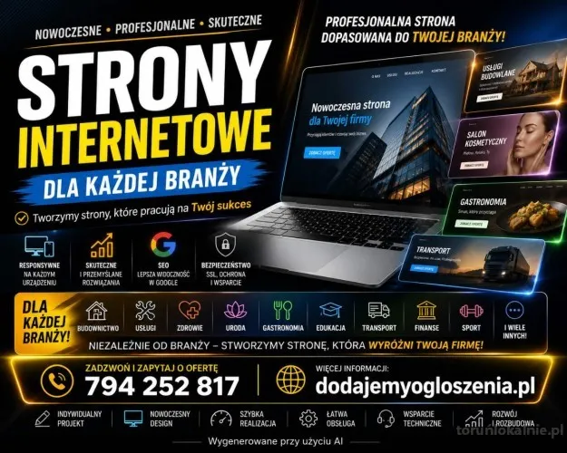 Strony internetowe dla masażystów - bezpłatna wycena