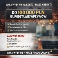 MASZ WPŁYWY NA KONTO? SPRAWDŹ MOŻLIWOŚĆ KREDYTU DO 100 000 ZŁ!
