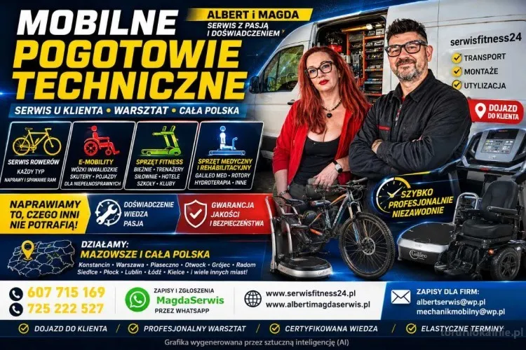 Mobilne Pogotowie Techniczne, Serwis Rowerów, E-Mobility